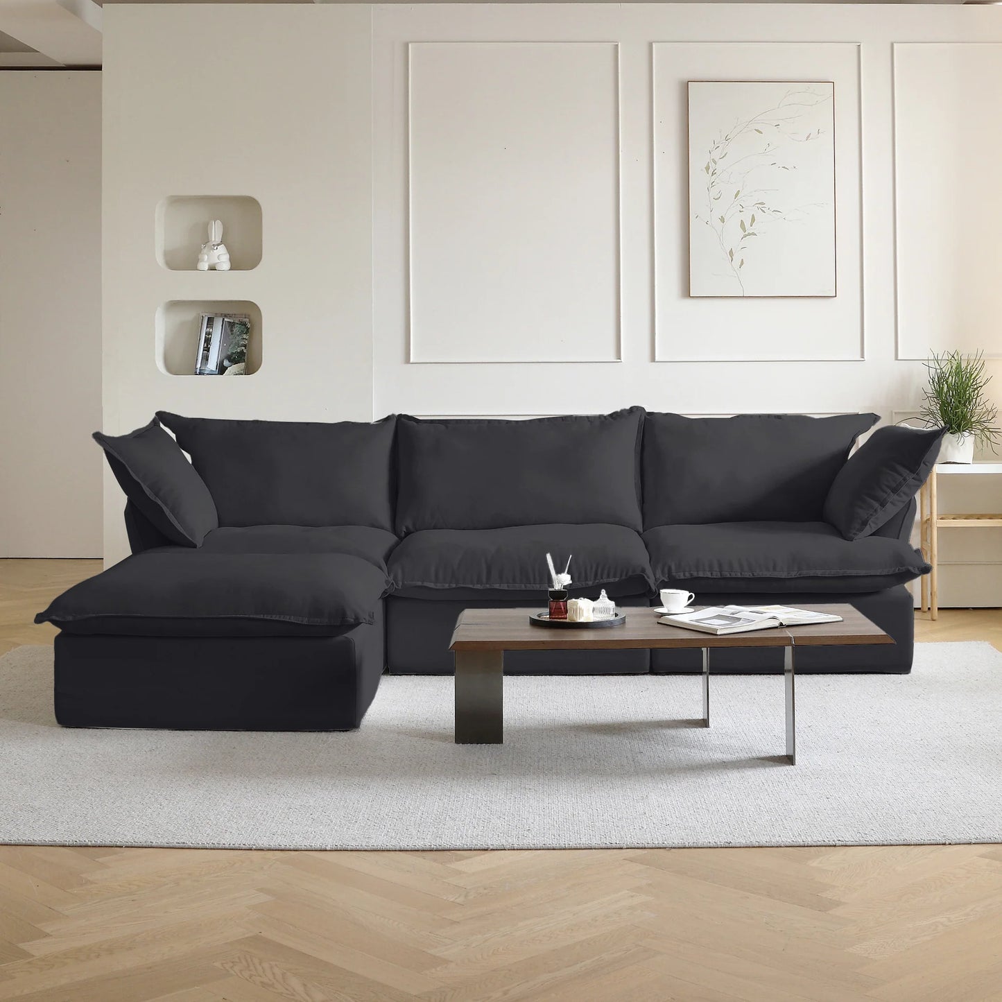 CloudComfort™ Modular Washable Luxe Sofa