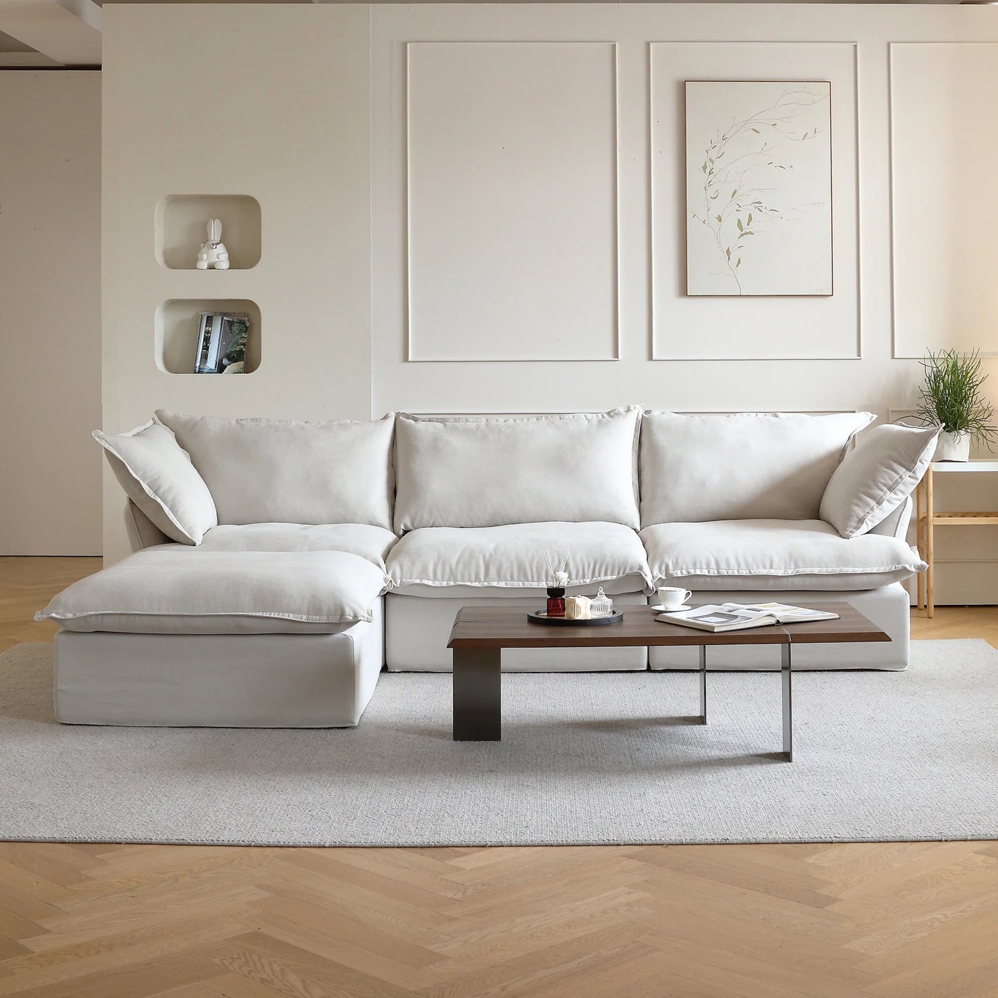 CloudComfort™ Modular Washable Luxe Sofa