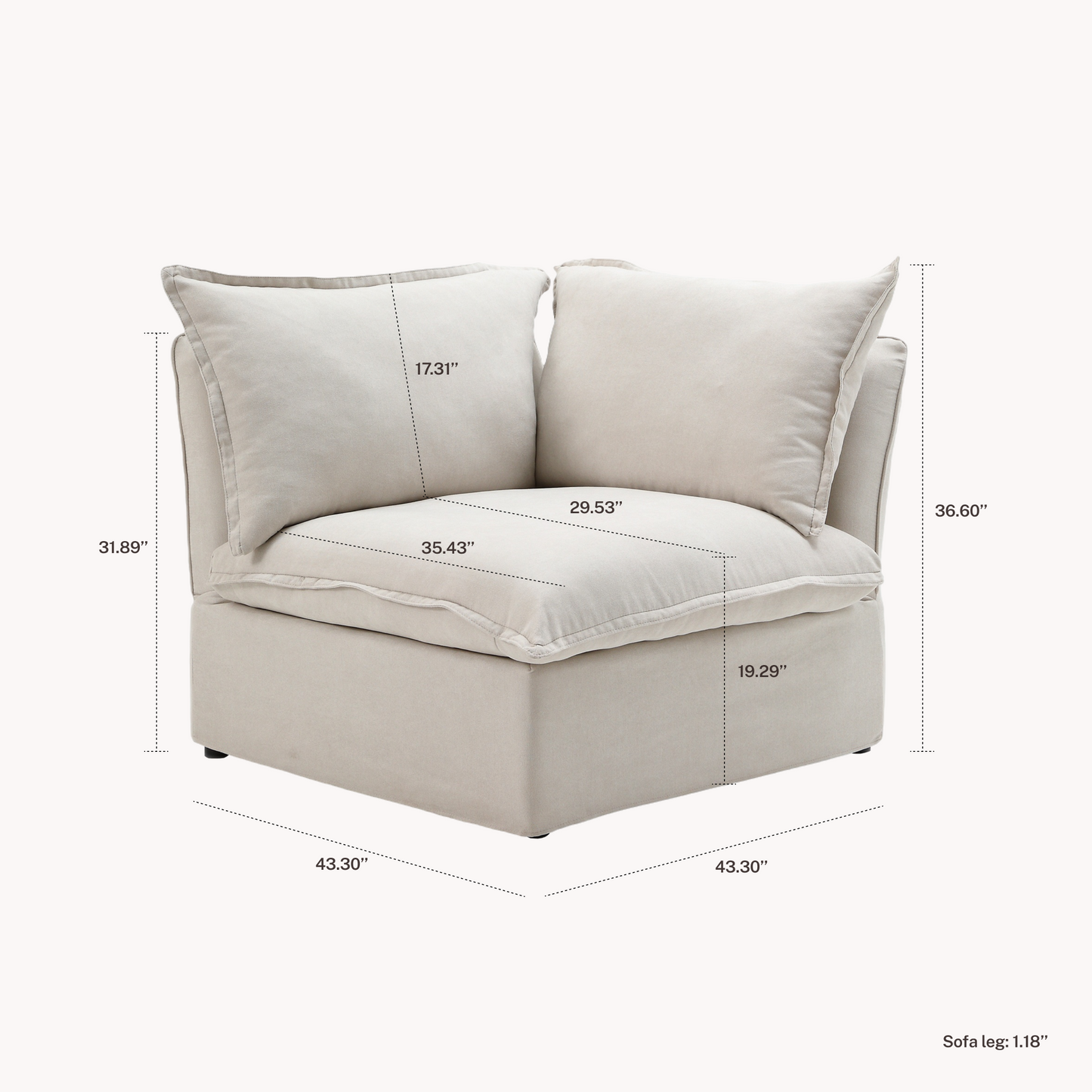 CloudComfort™ Modular Luxe Pieces