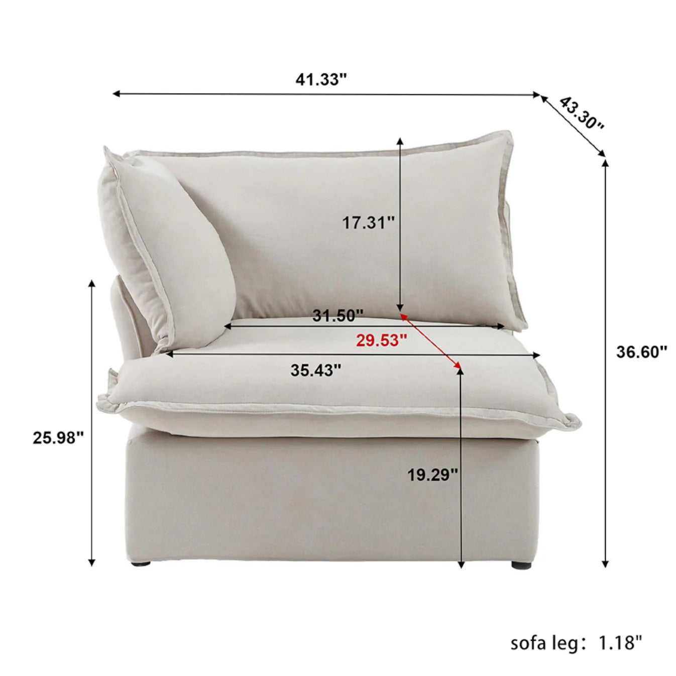 CloudComfort™ Modular Luxe Pieces