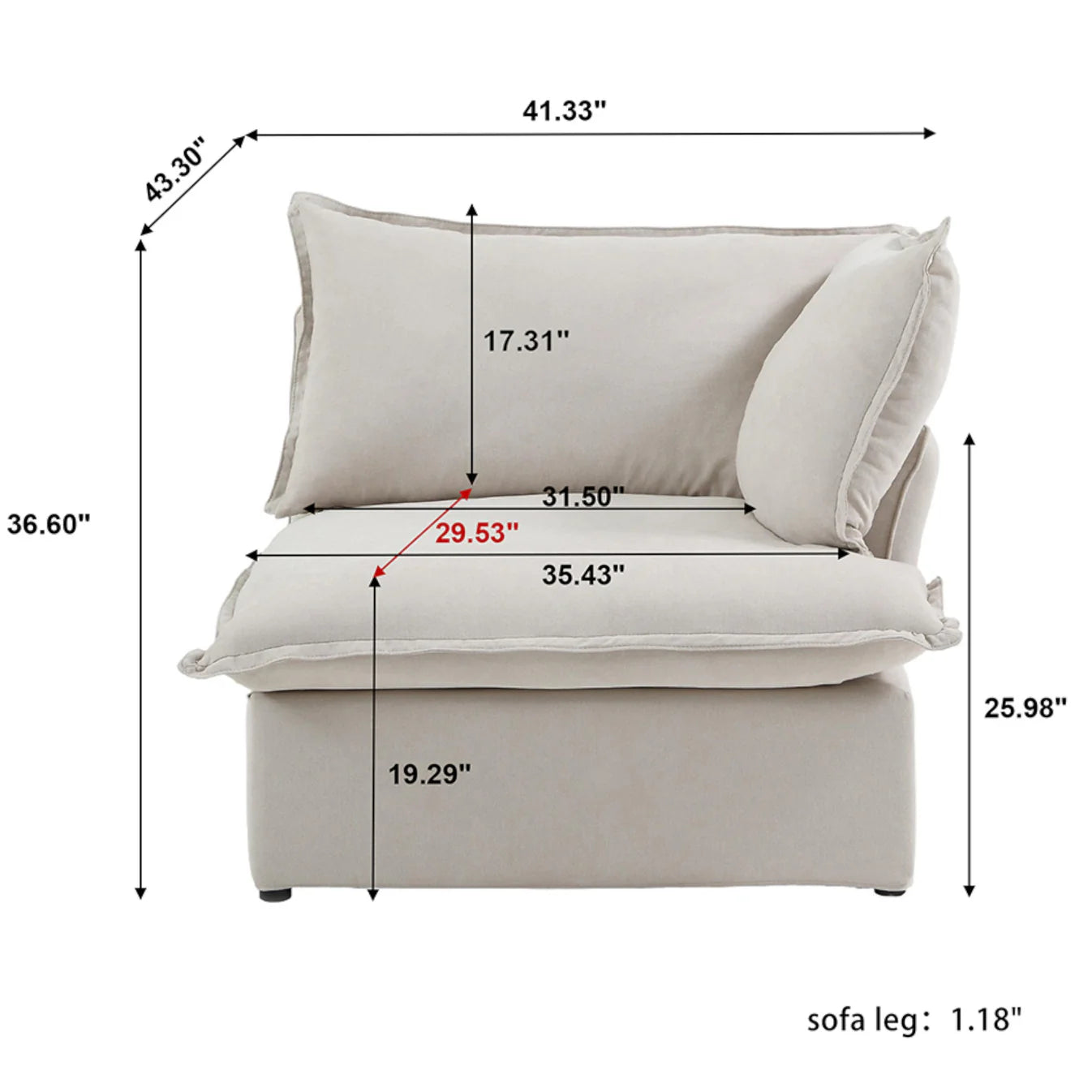 CloudComfort™ Modular Luxe Pieces