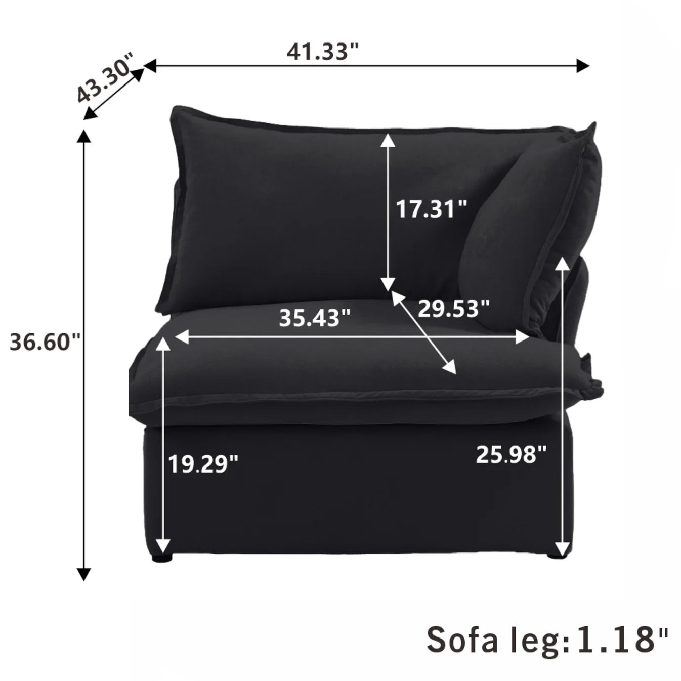 CloudComfort™ Modular Luxe Pieces