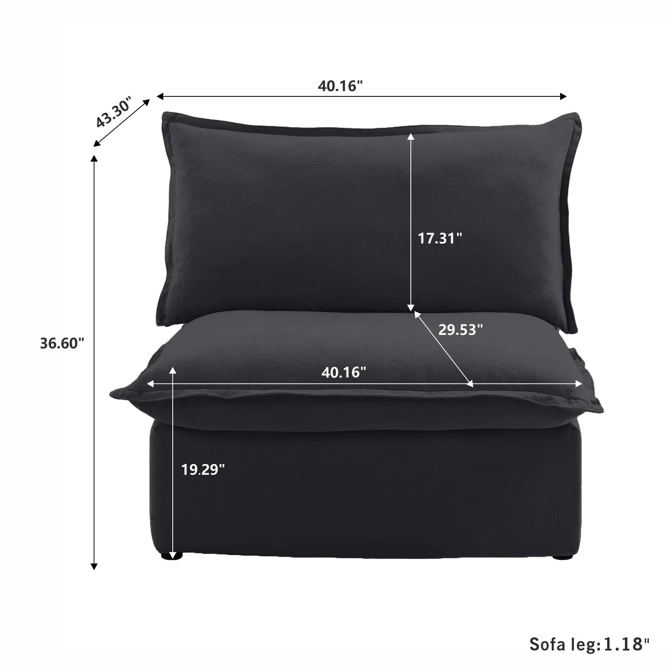 CloudComfort™ Modular Luxe Pieces