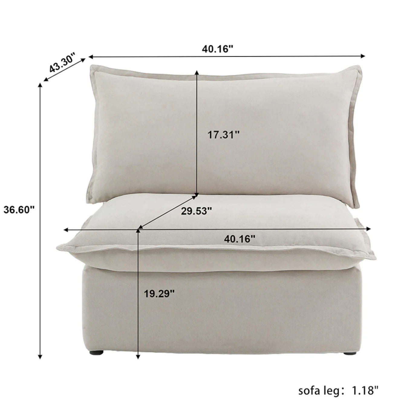 CloudComfort™ Modular Luxe Pieces