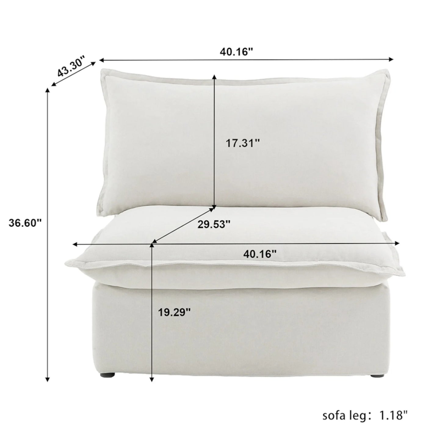 CloudComfort™ Modular Luxe Pieces