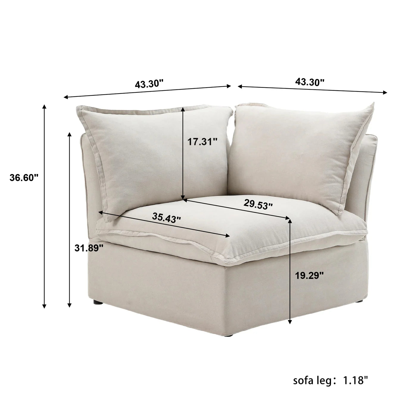 CloudComfort™ Modular Luxe Pieces