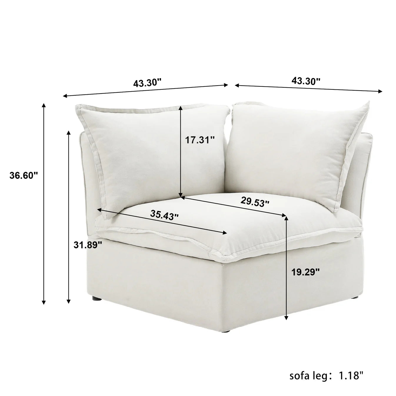 CloudComfort™ Modular Luxe Pieces