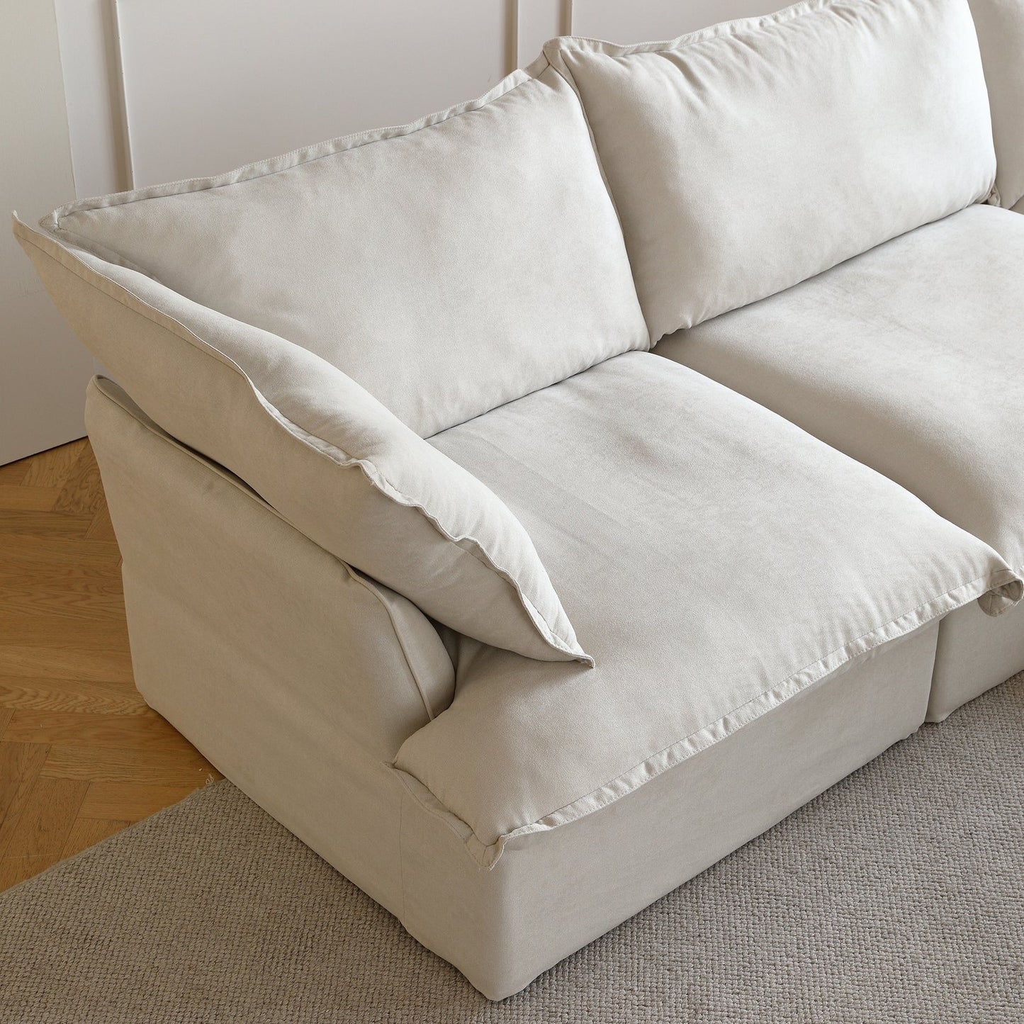 Modular Luxe 5-Seater Corner Sectional + Ottoman