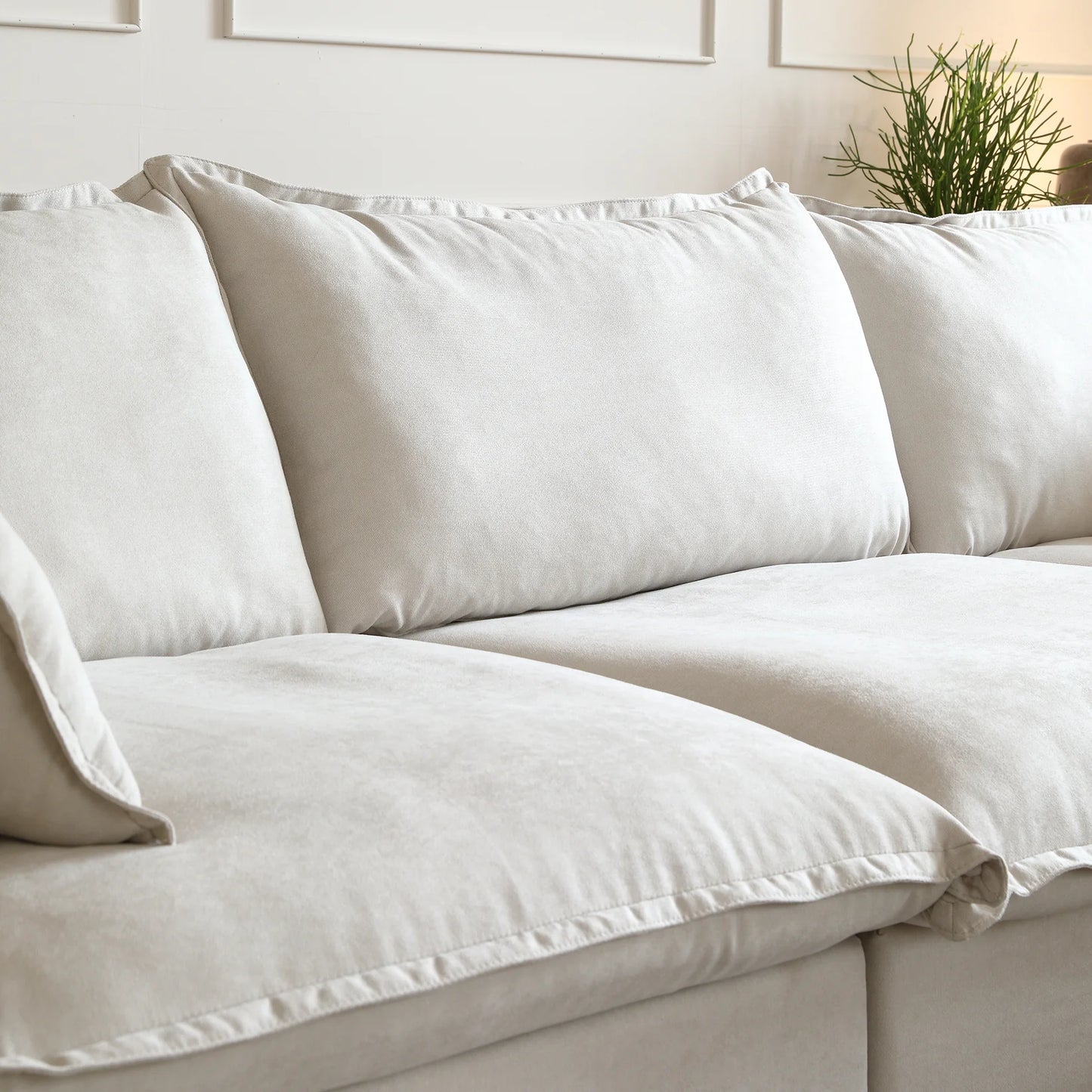 Modular Luxe 5-Seater Corner Sectional + Ottoman