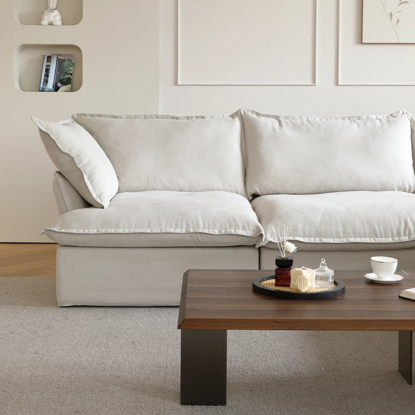 Modular Luxe 5-Seater Corner Sectional + Ottoman