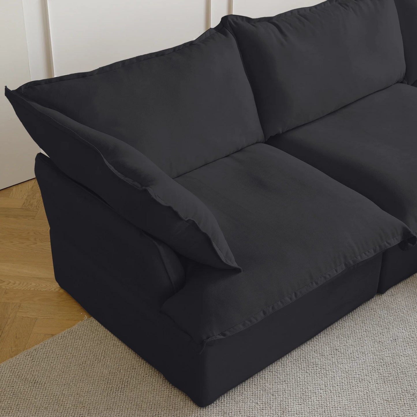 Modular Luxe 5-Seater Corner Sectional + Ottoman