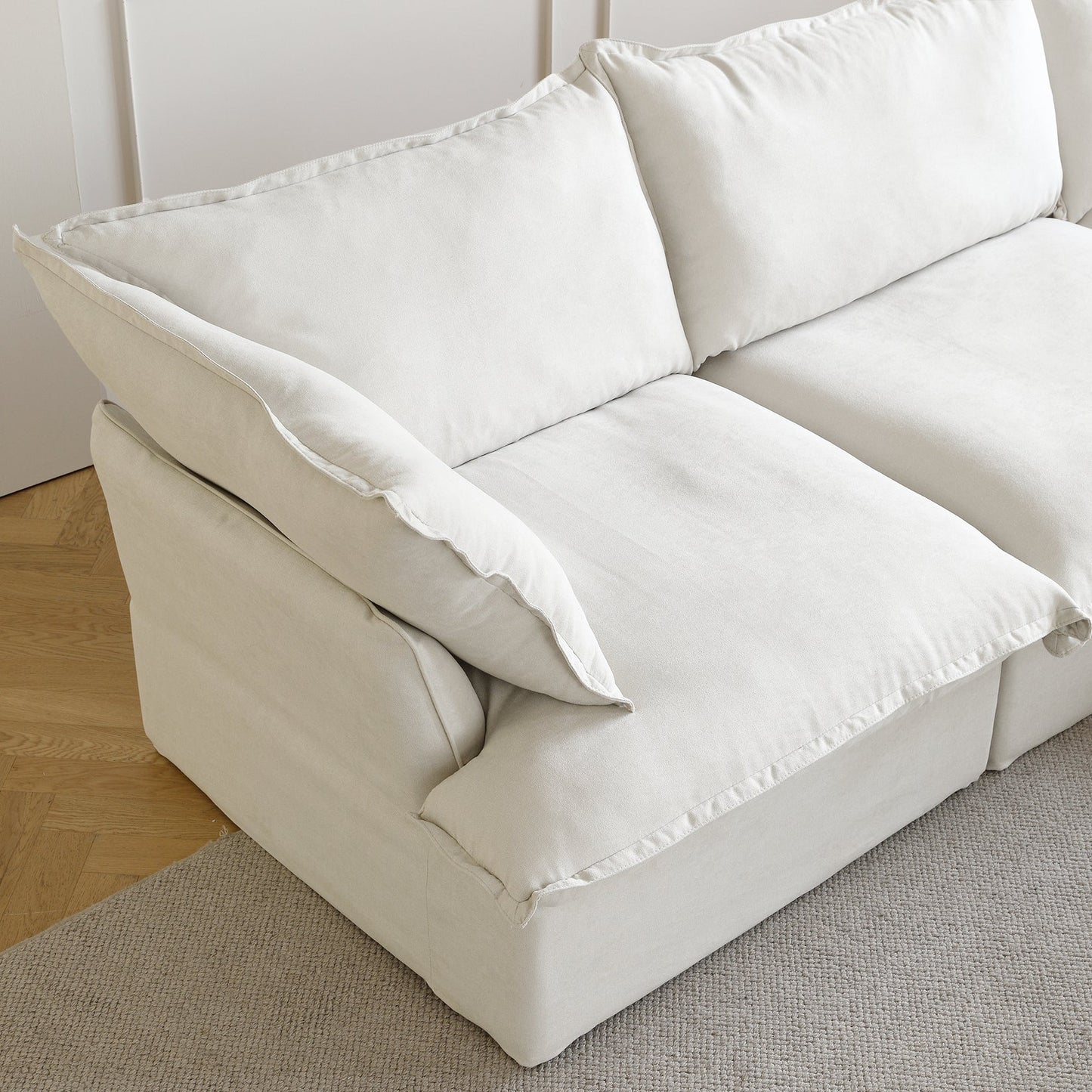 Modular Luxe 5-Seater Corner Sectional + Ottoman