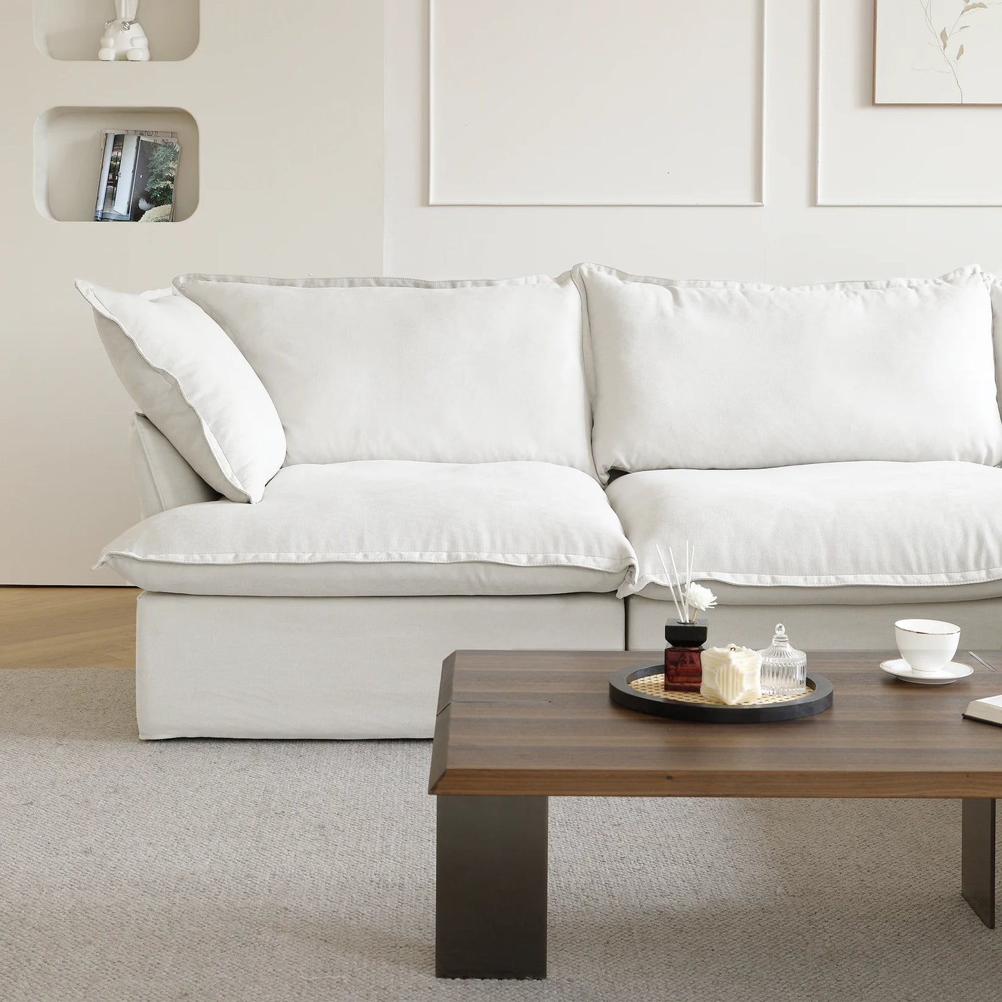 Modular Luxe 5-Seater Corner Sectional + Ottoman