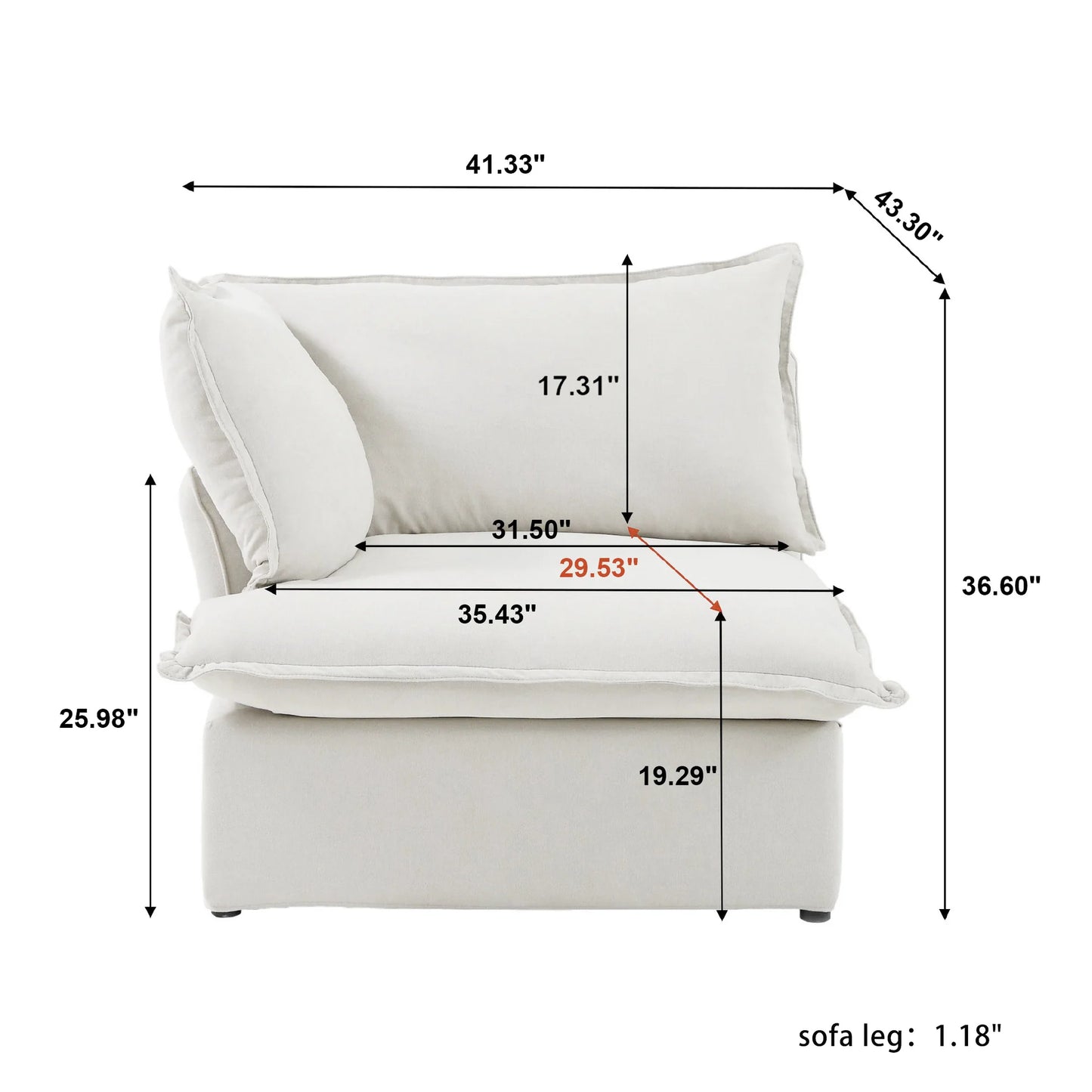 CloudComfort™ Modular Luxe Pieces