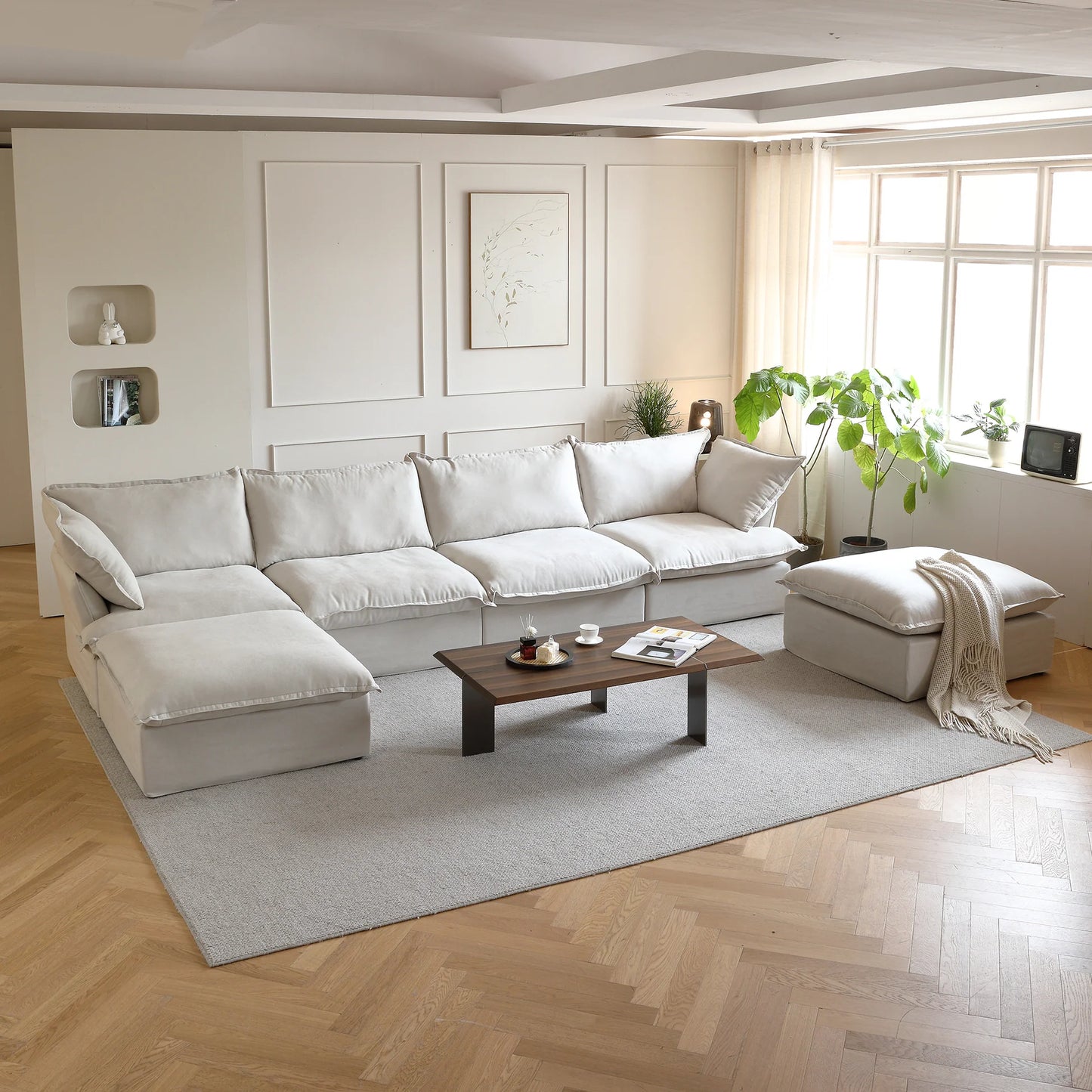 CloudComfort™ Modular Washable Luxe Sofa