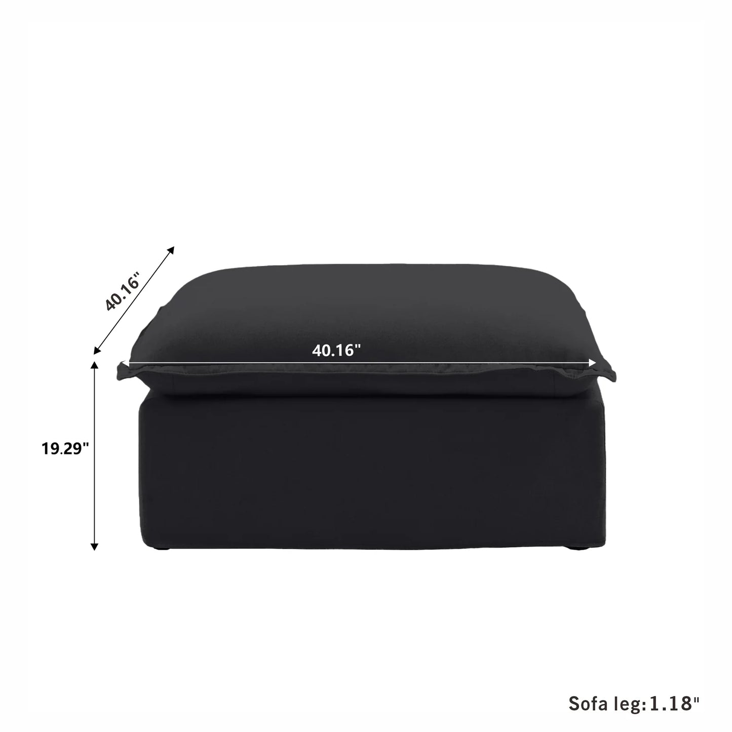 CloudComfort™ Modular Washable Luxe Sofa