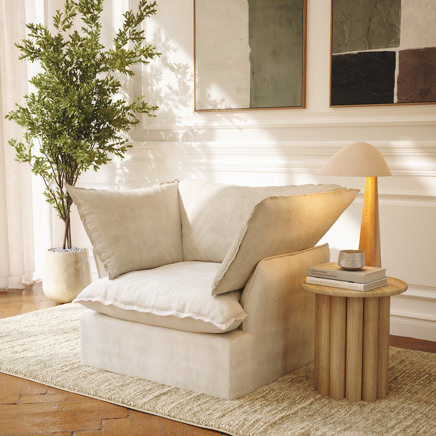CloudComfort™ Modular Washable Luxe Sofa - Armchair