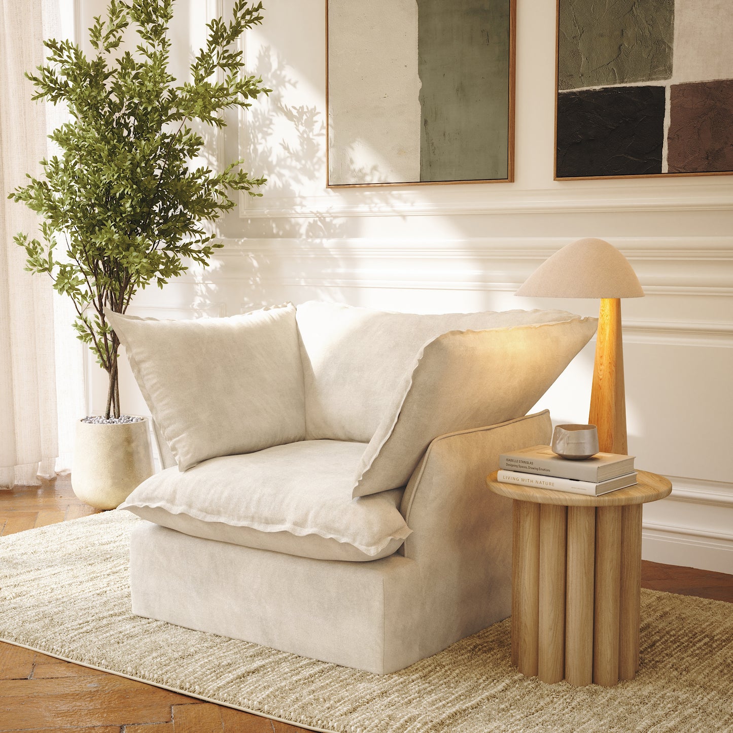 CloudComfort™ Modular Washable Luxe Sofa - Armchair