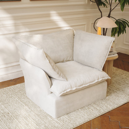 CloudComfort™ Modular Washable Luxe Sofa - Armchair