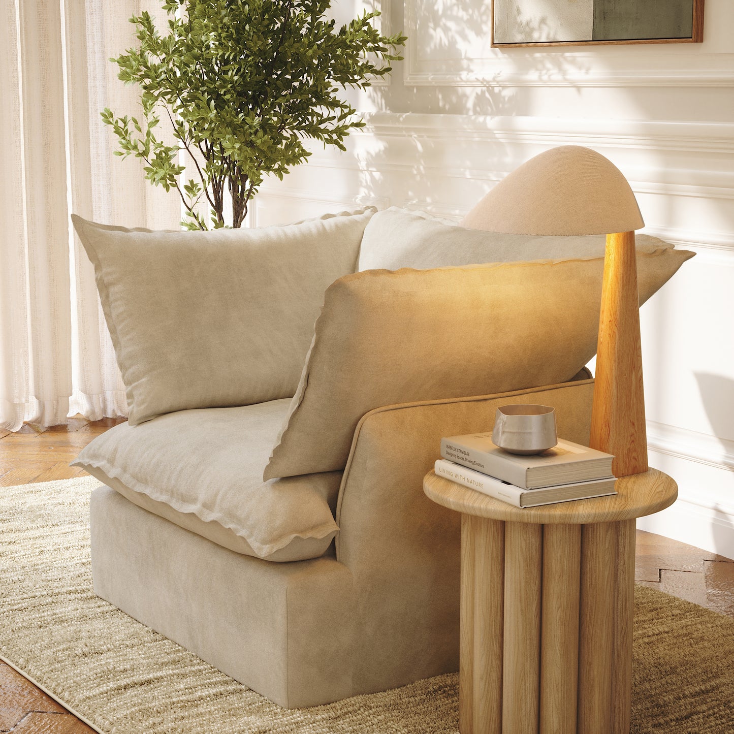 CloudComfort™ Modular Washable Luxe Sofa - Armchair