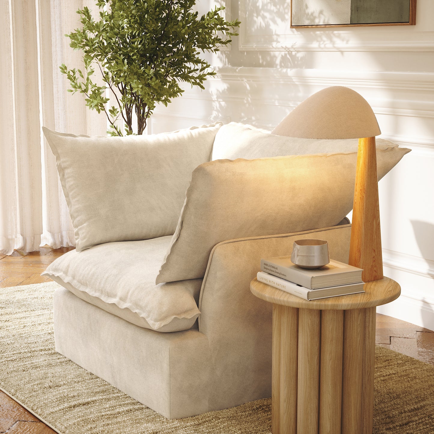 CloudComfort™ Modular Washable Luxe Sofa - Armchair
