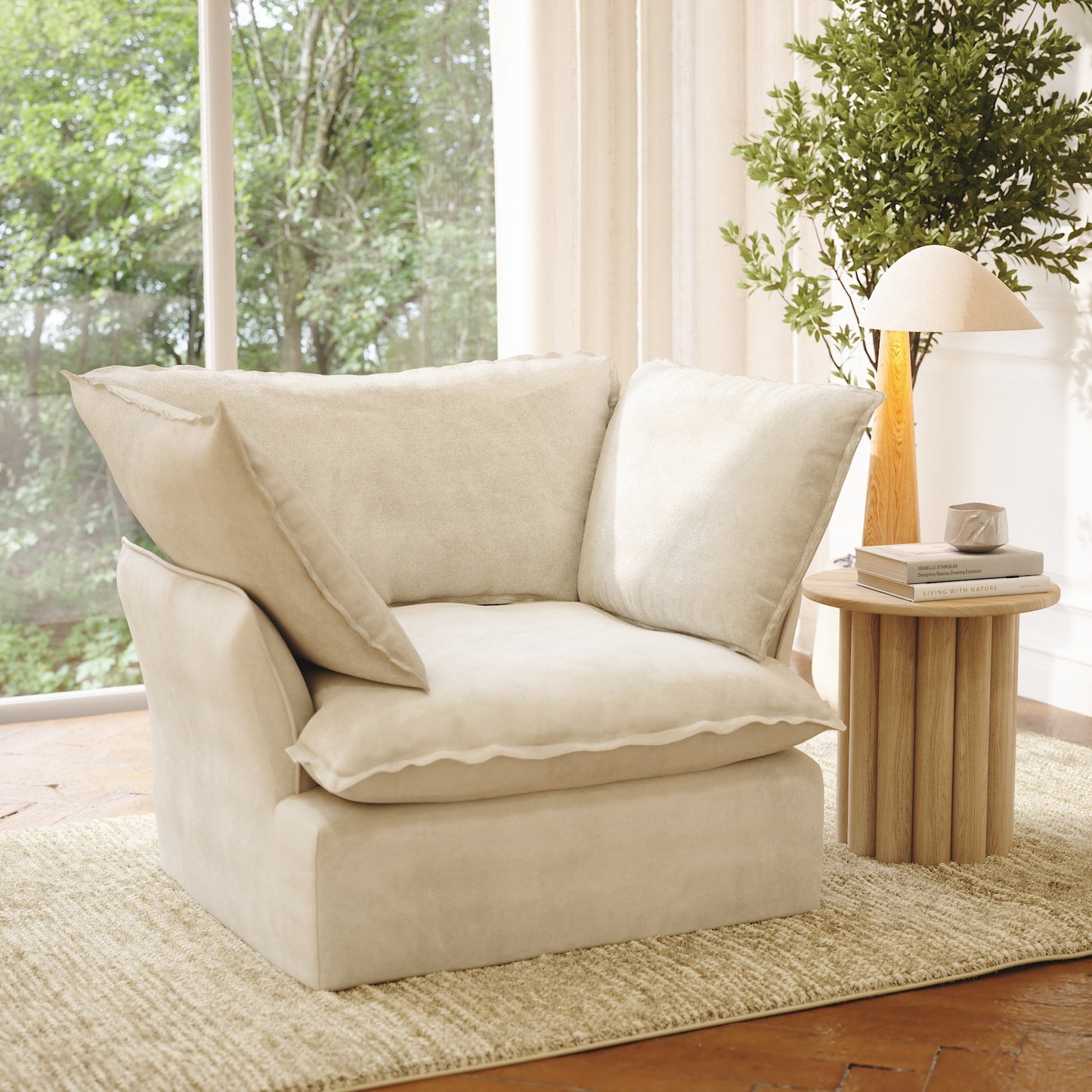 CloudComfort™ Modular Washable Luxe Sofa - Armchair