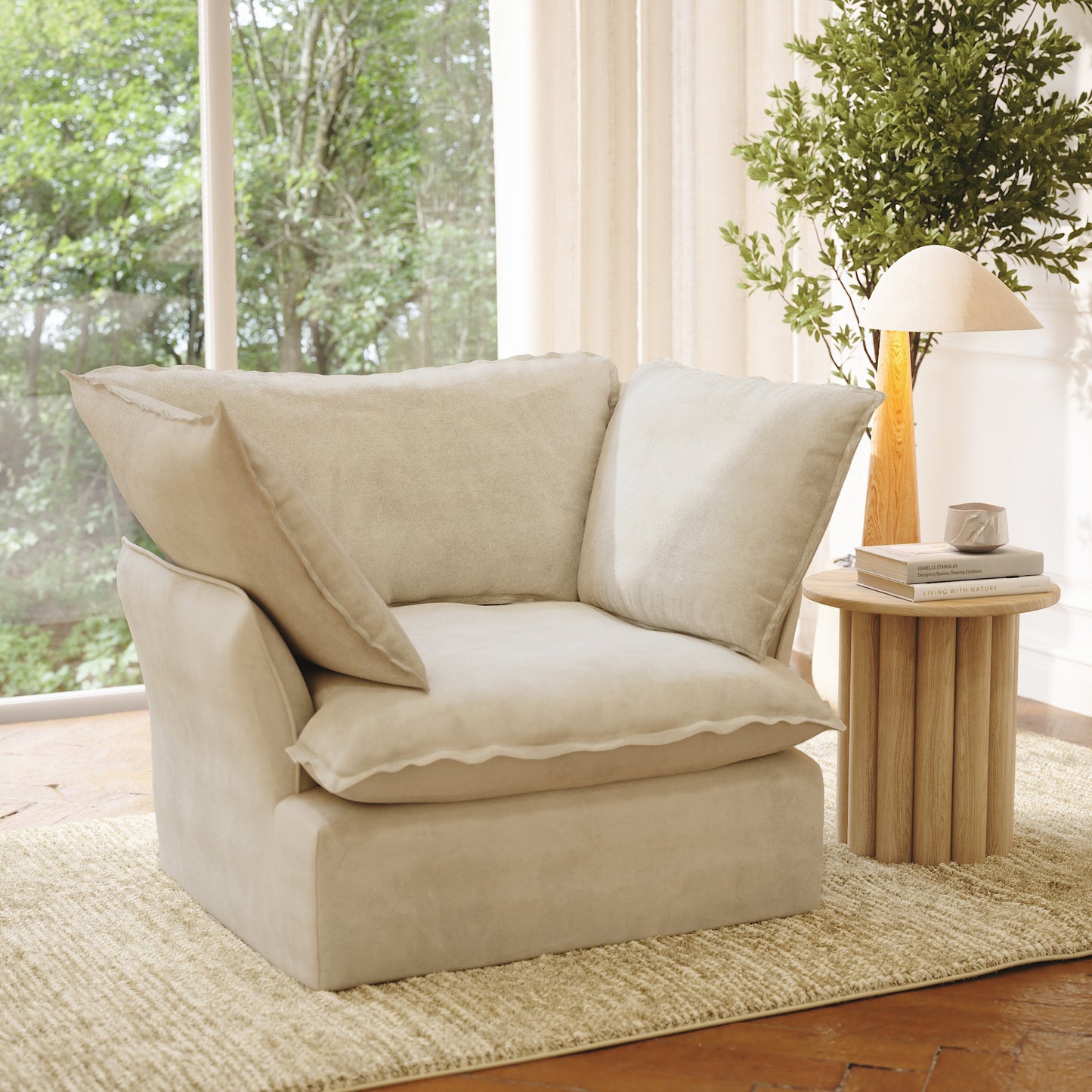 CloudComfort™ Modular Washable Luxe Sofa - Armchair