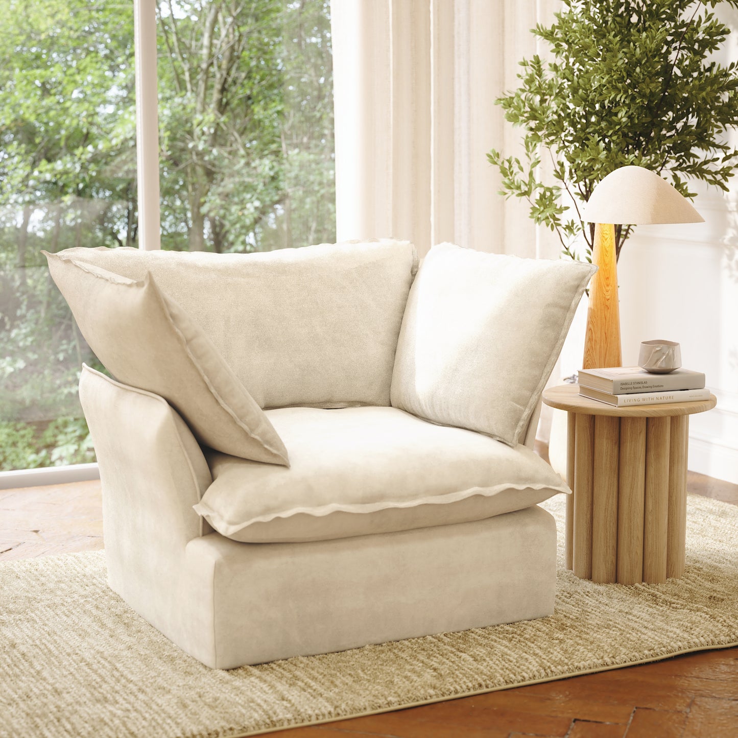 CloudComfort™ Modular Washable Luxe Sofa - Armchair