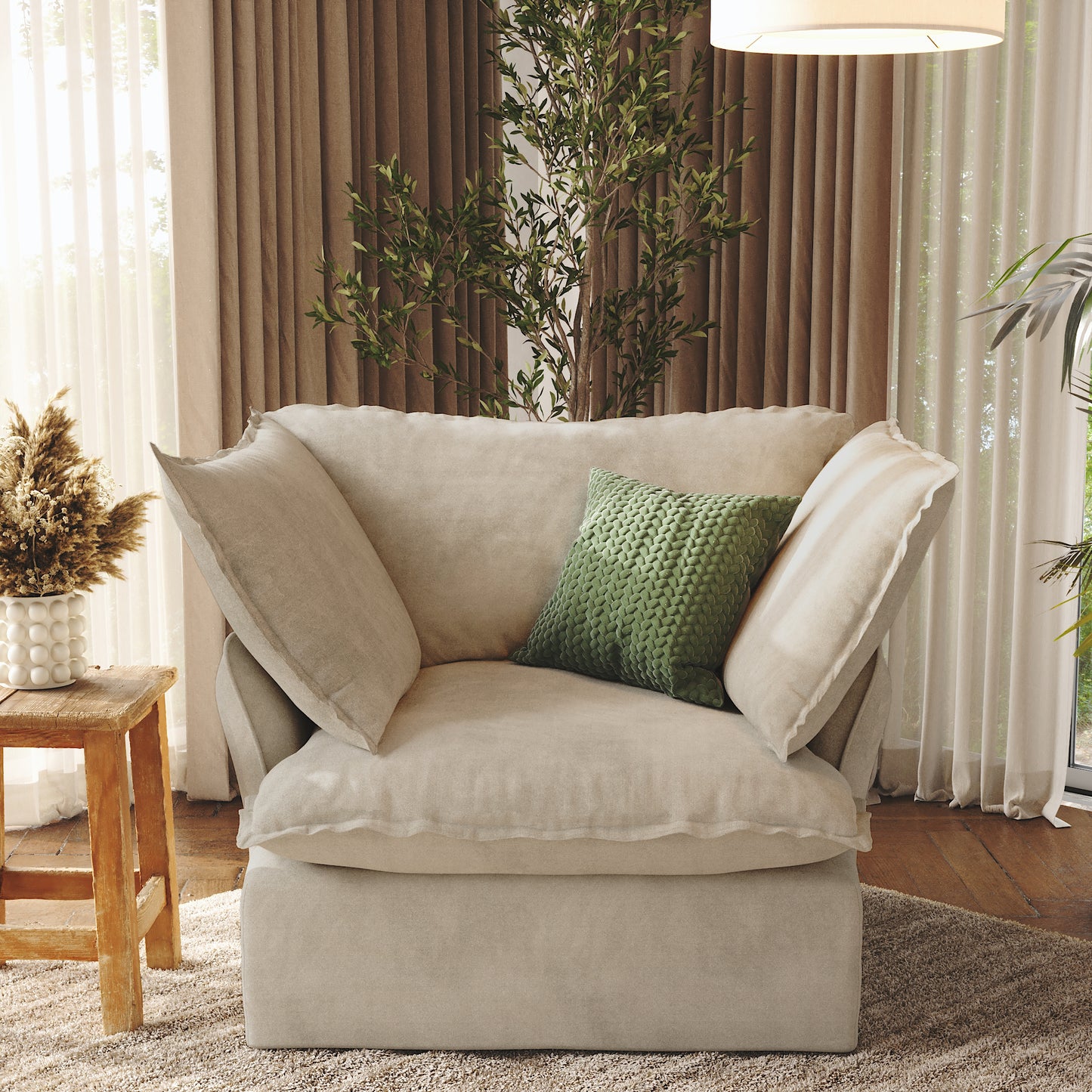 CloudComfort™ Modular Washable Luxe Sofa - Armchair