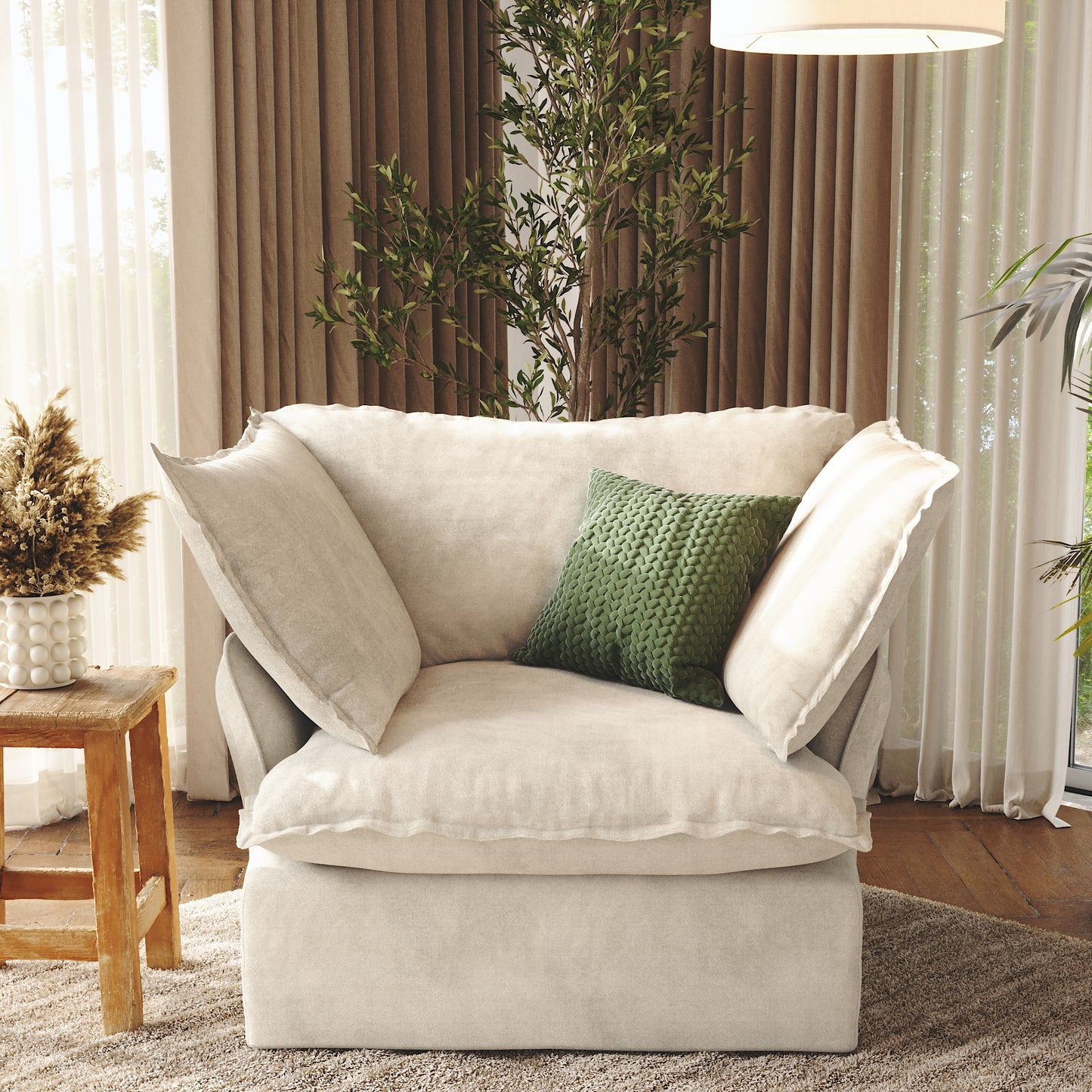 CloudComfort™ Modular Washable Luxe Sofa - Armchair