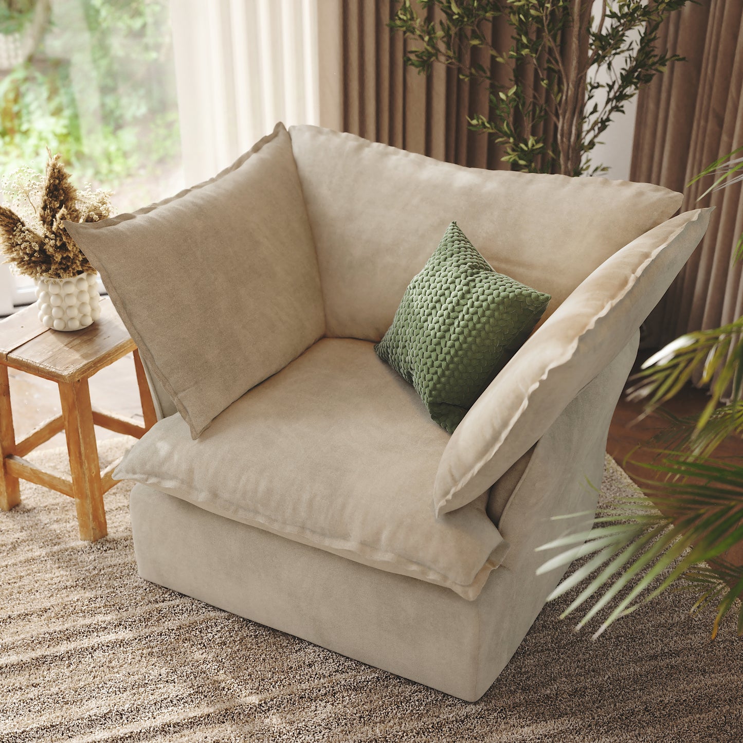 CloudComfort™ Modular Washable Luxe Sofa - Armchair