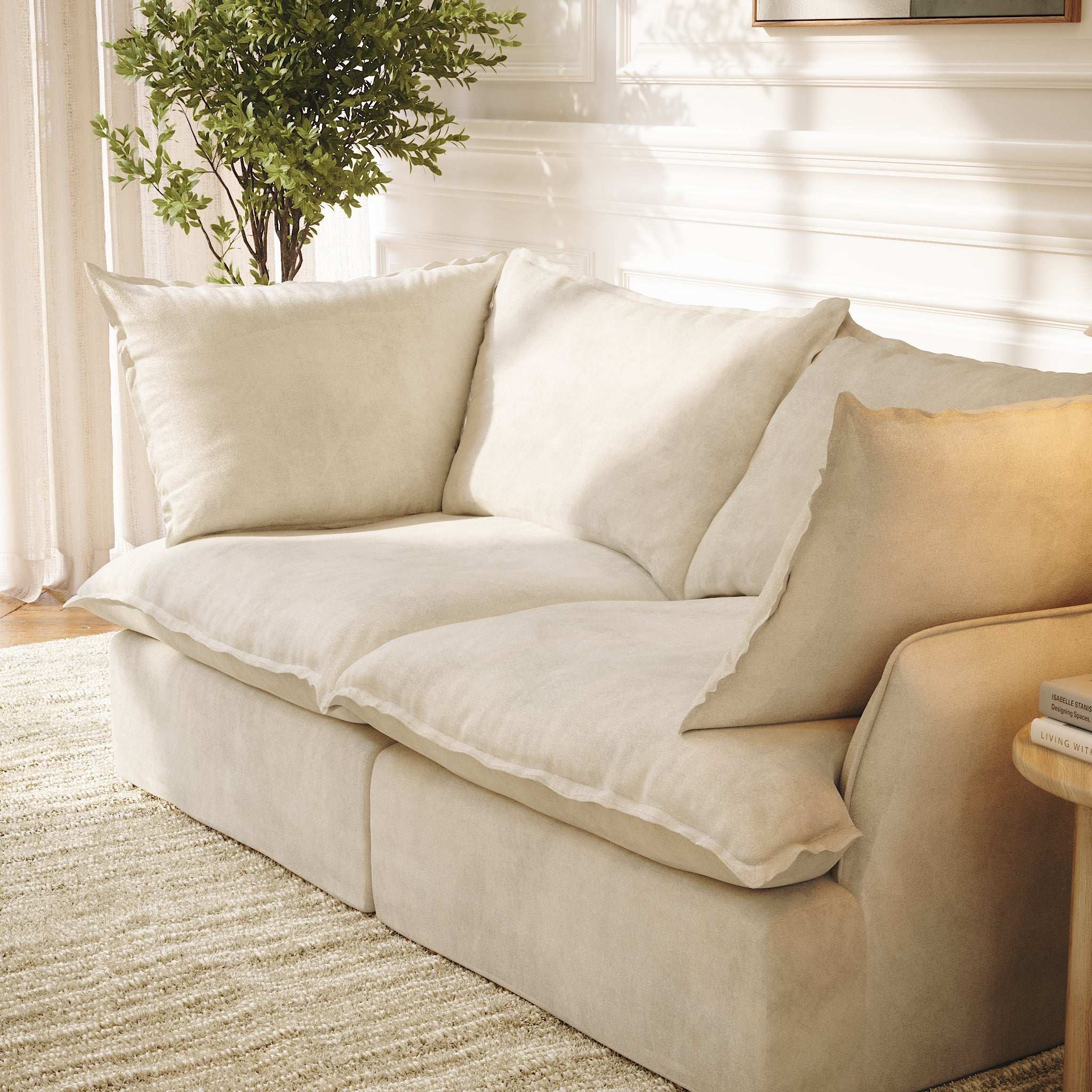 Modular Washable Luxe 2 Seat Sofa | CloudComfort™ – Sofie Home