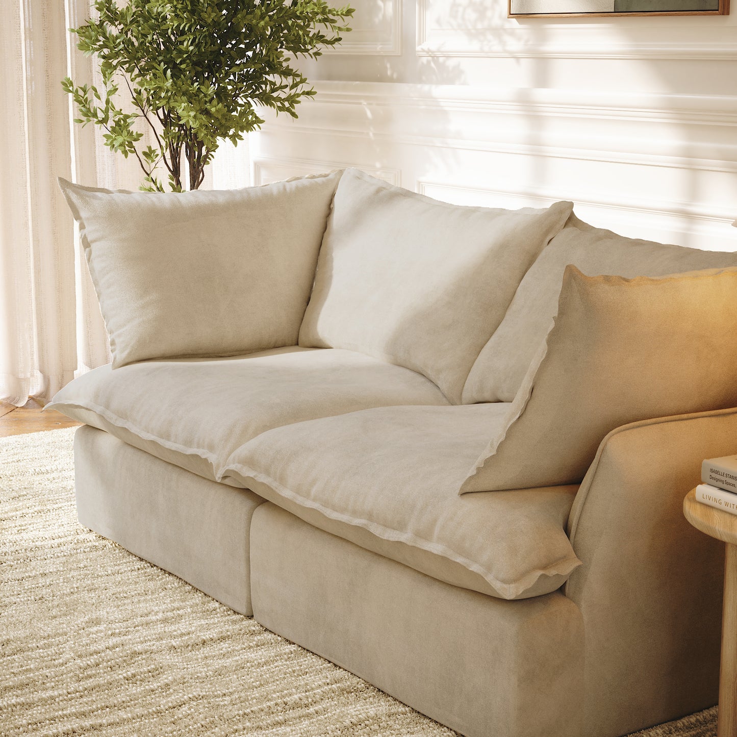 CloudComfort™ Modular Washable Luxe Sofa - 2 Seater Sofa