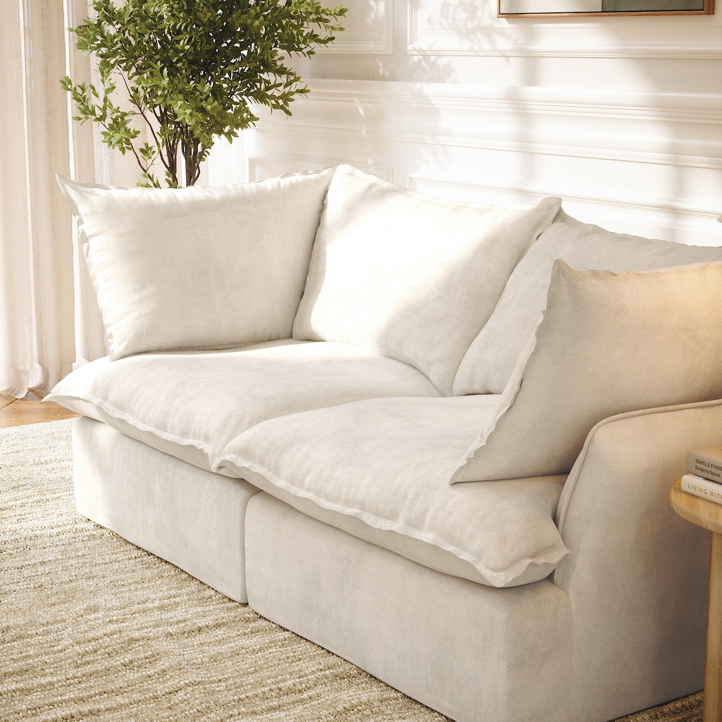 CloudComfort™ Modular Washable Luxe Sofa - 2 Seater Sofa