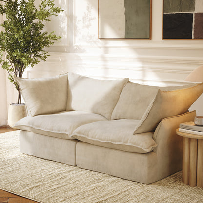 CloudComfort™ Modular Washable Luxe Sofa - 2 Seater Sofa