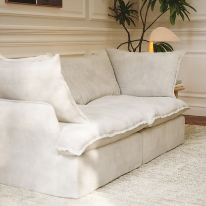 CloudComfort™ Modular Washable Luxe Sofa - 2 Seater Sofa