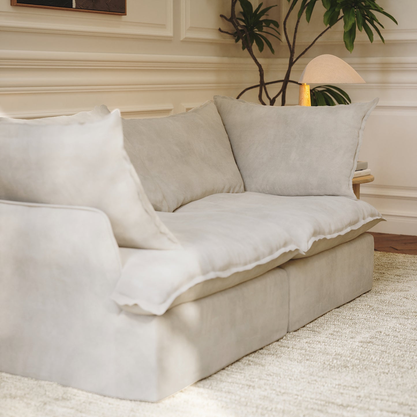 CloudComfort™ Modular Washable Luxe Sofa - 2 Seater Sofa
