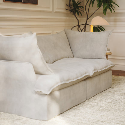 CloudComfort™ Modular Washable Luxe Sofa - 2 Seater Sofa