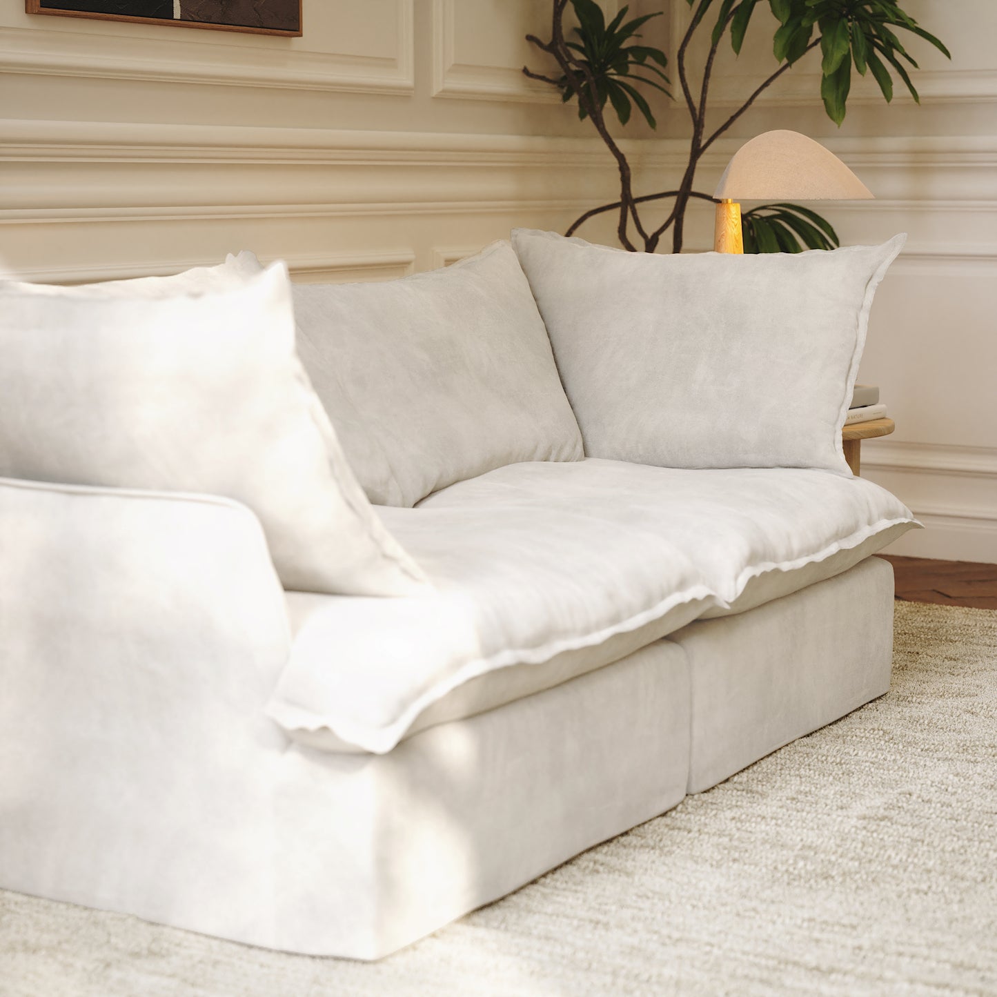CloudComfort™ Modular Washable Luxe Sofa - 2 Seater Sofa