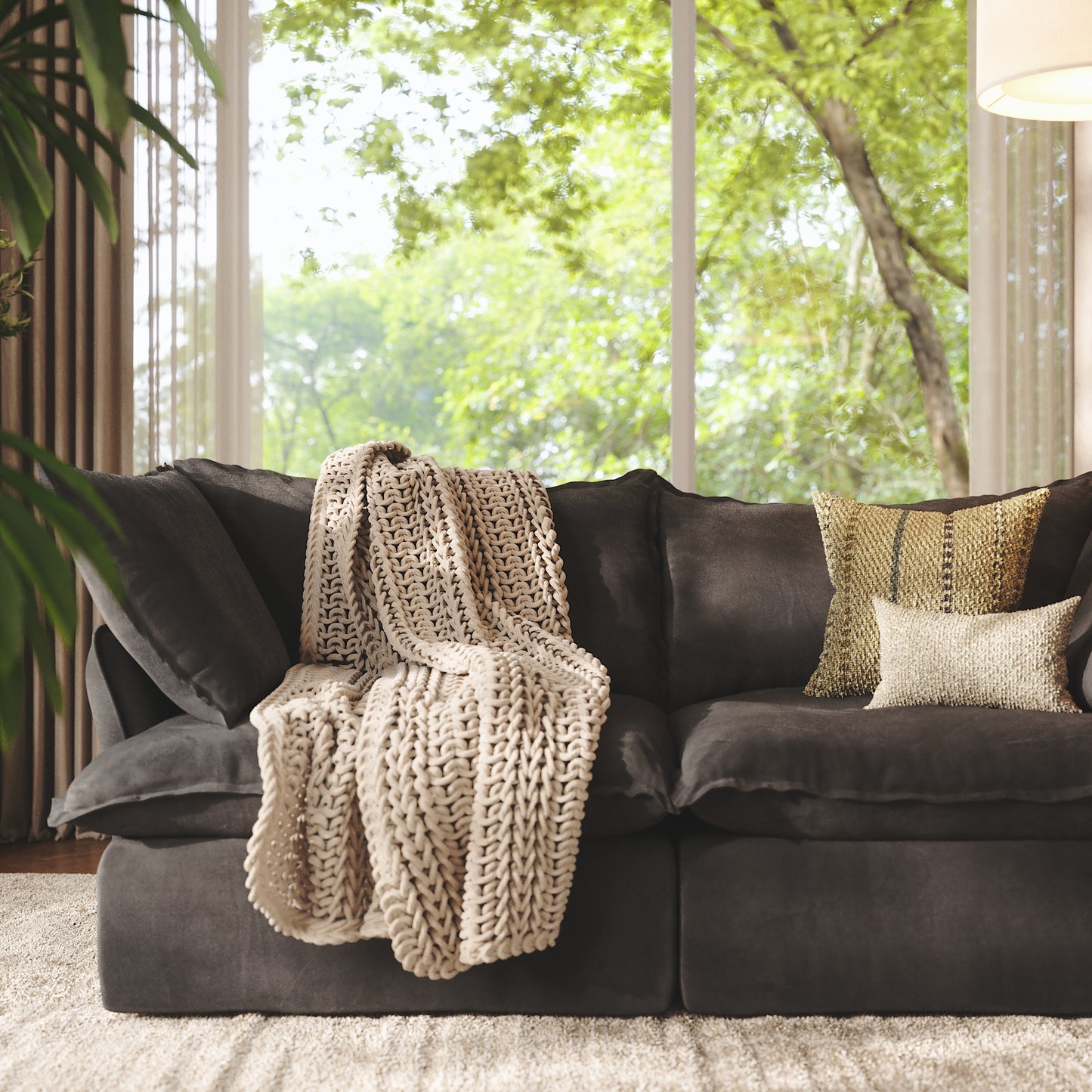 CloudComfort™ Modular Washable Luxe Sofa - 2 Seater Sofa