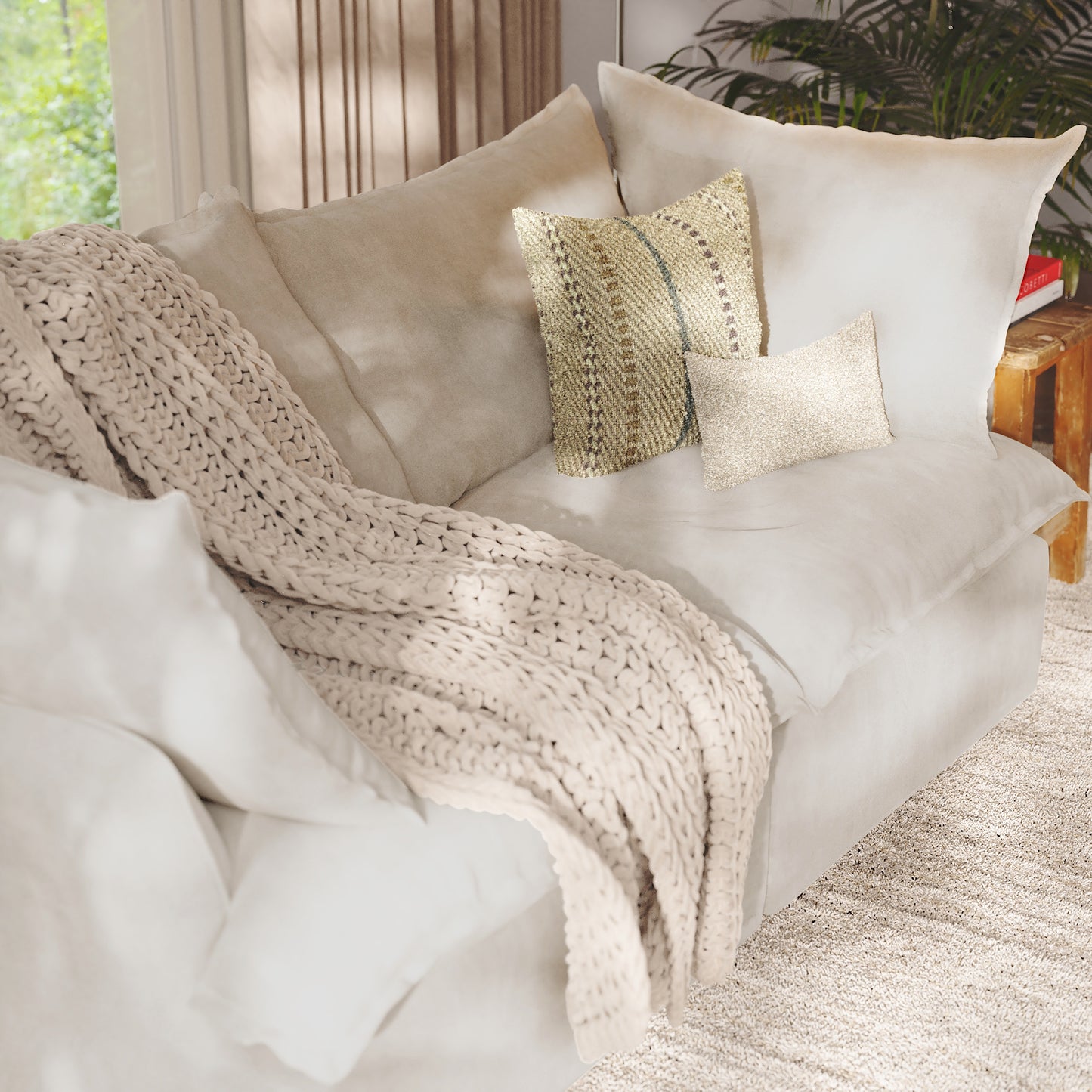 CloudComfort™ Modular Washable Luxe Sofa - 2 Seater Sofa