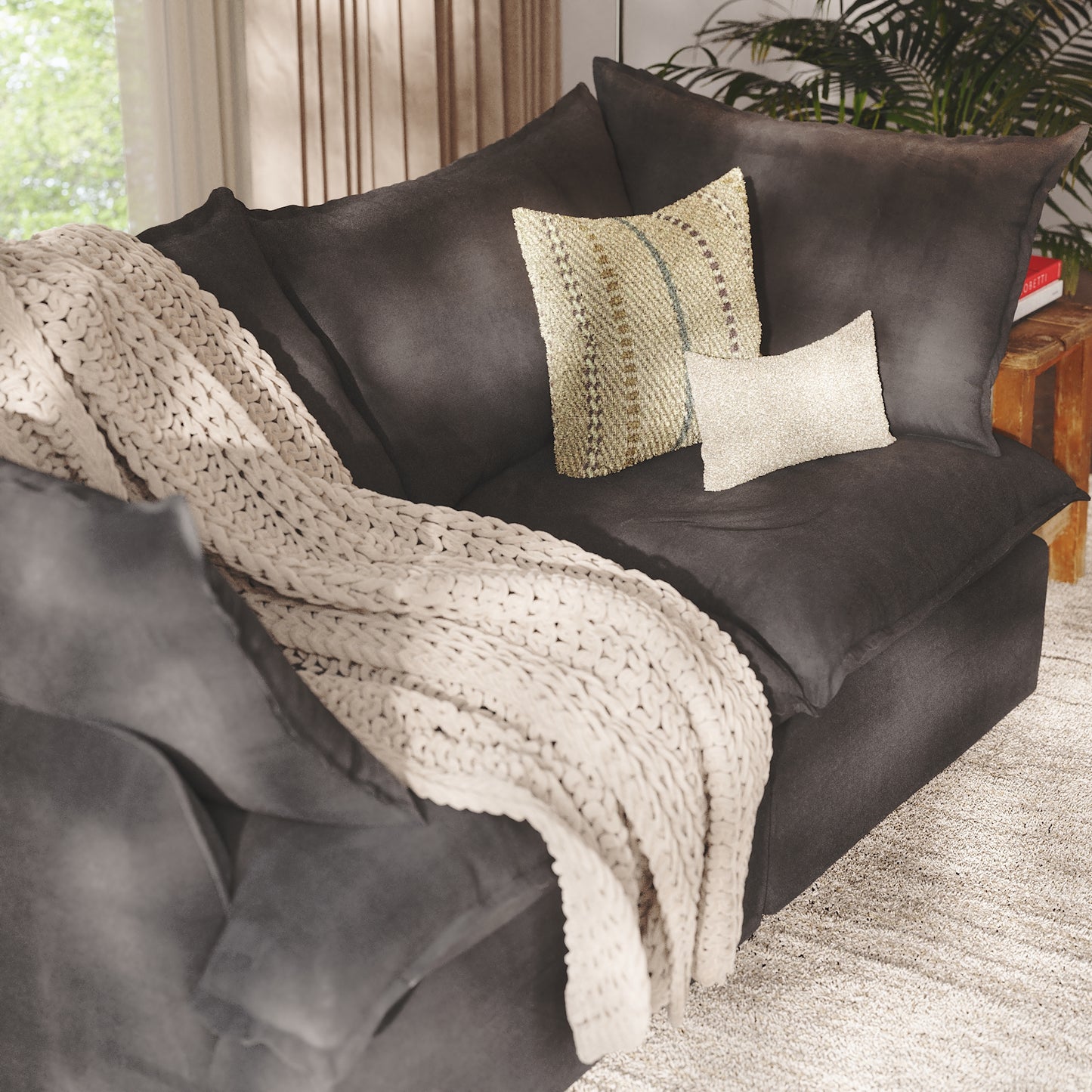 CloudComfort™ Modular Washable Luxe Sofa - 2 Seater Sofa