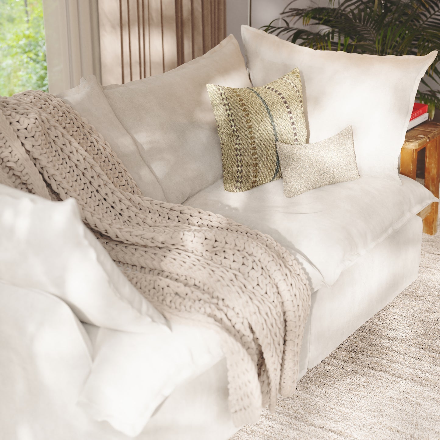 CloudComfort™ Modular Washable Luxe Sofa - 2 Seater Sofa