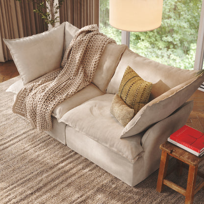 CloudComfort™ Modular Washable Luxe Sofa - 2 Seater Sofa