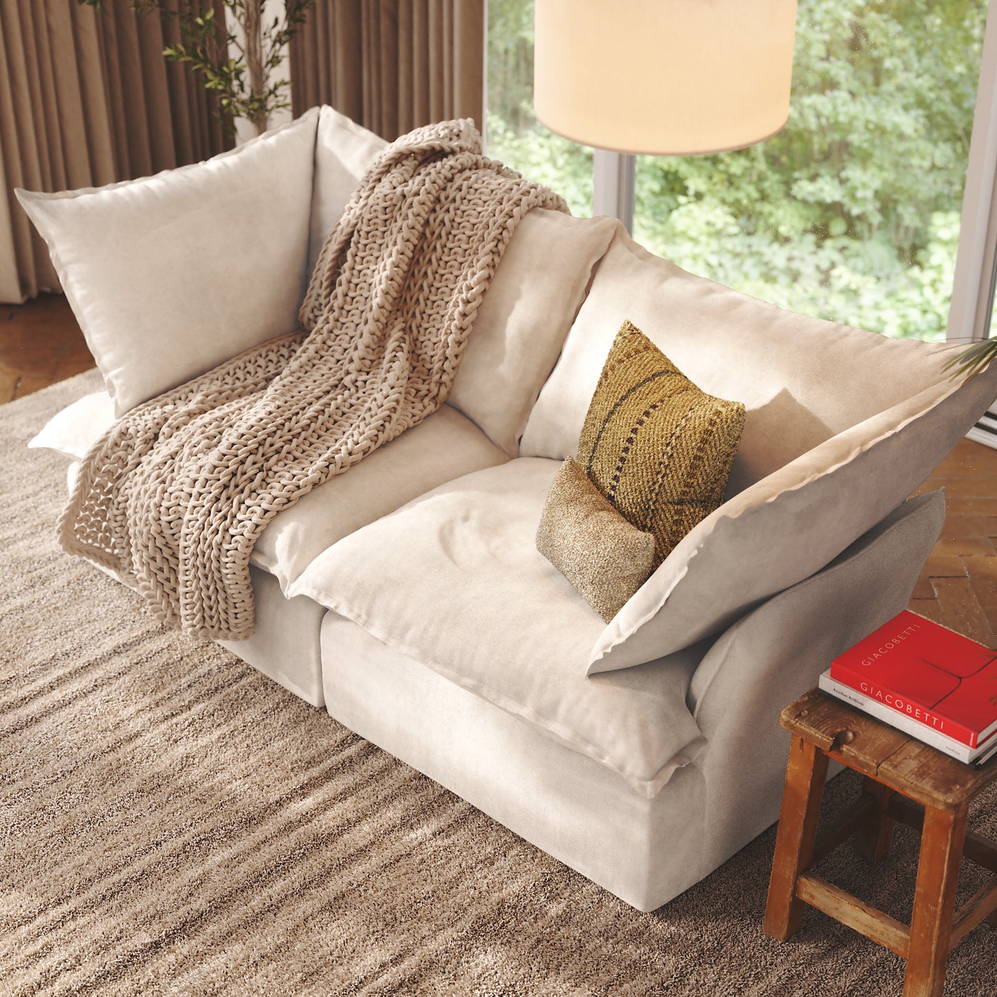CloudComfort™ Modular Washable Luxe Sofa - 2 Seater Sofa