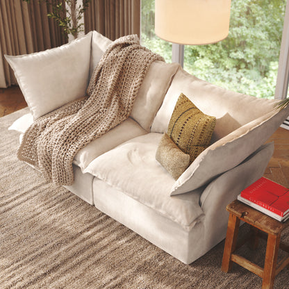 CloudComfort™ Modular Washable Luxe Sofa - 2 Seater Sofa