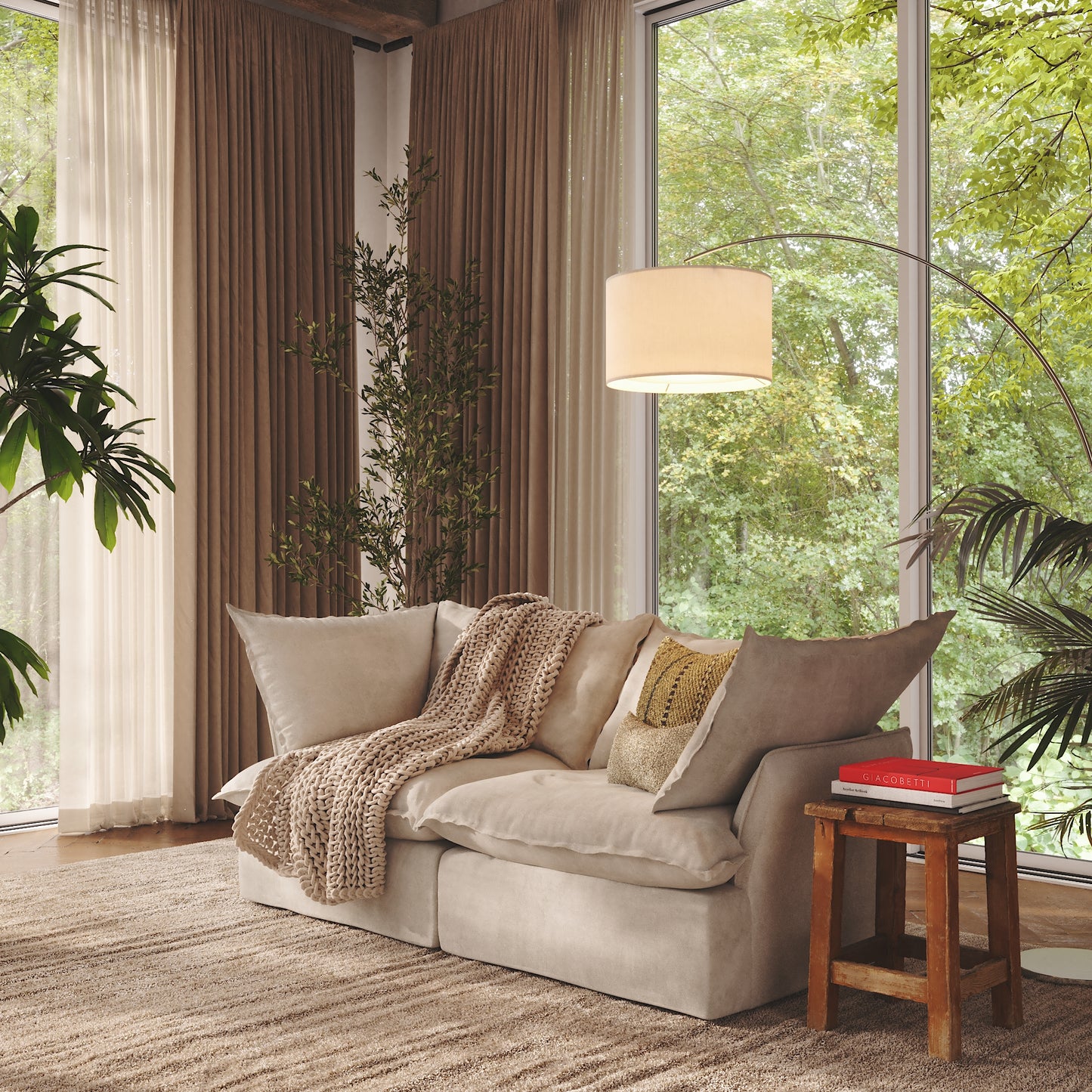 CloudComfort™ Modular Washable Luxe Sofa - 2 Seater Sofa