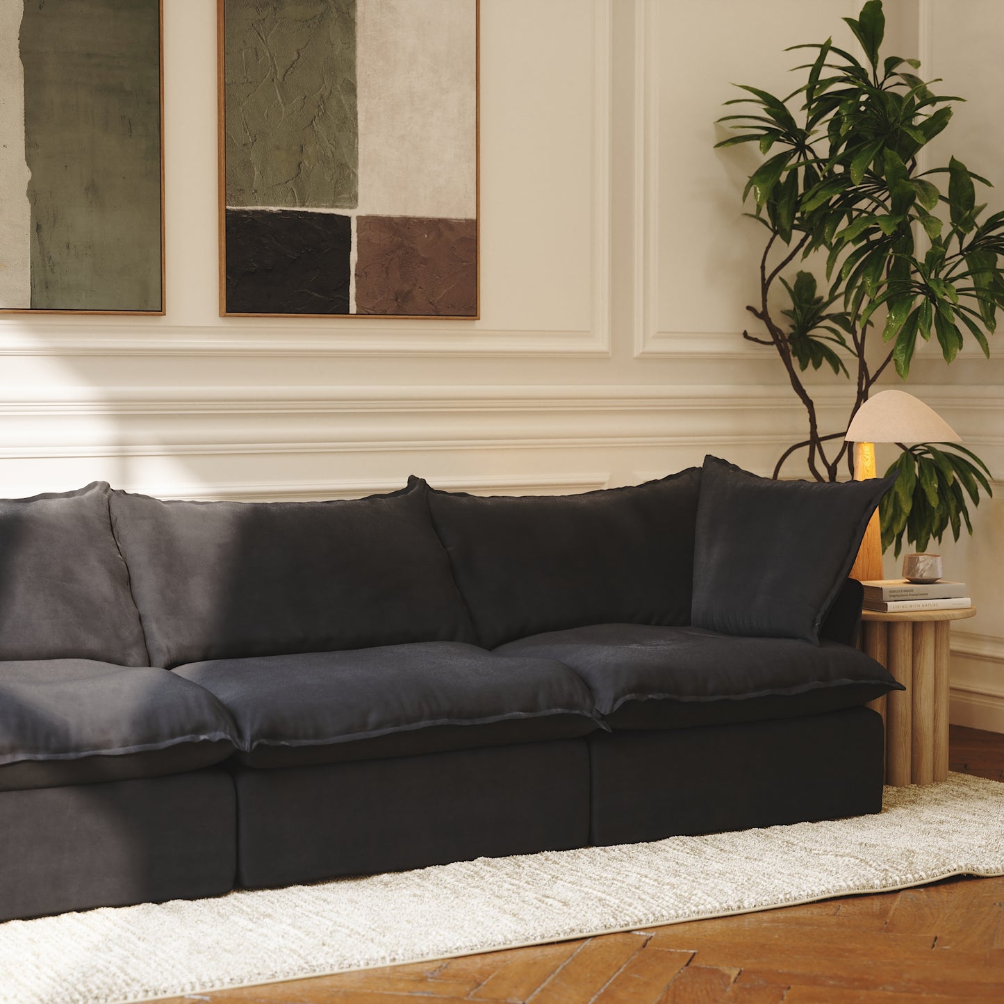 CloudComfort™ Modular Washable Luxe Sofa - 3 Seater Sofa