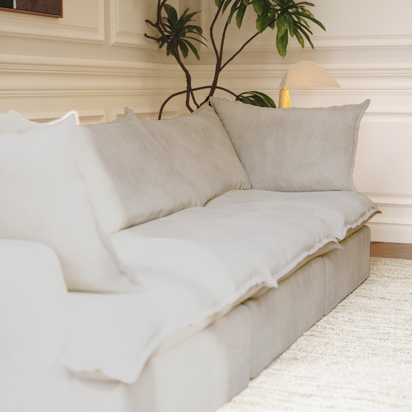 CloudComfort™ Modular Washable Luxe Sofa - 3 Seater Sofa