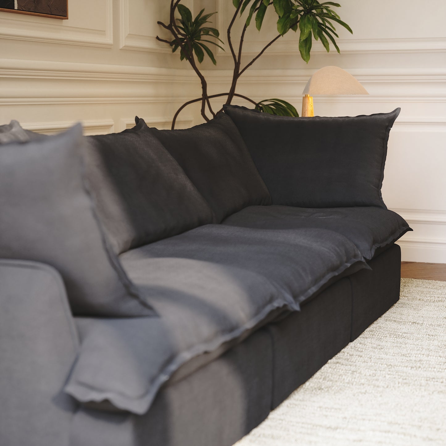 CloudComfort™ Modular Washable Luxe Sofa - 3 Seater Sofa